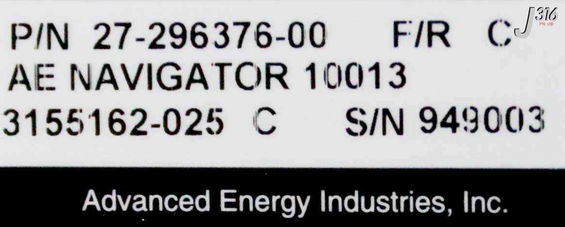 38503 ADVANCED ENERGY RF MATCH,NAVIGATOR 10013, P/N: 27-296376-00
